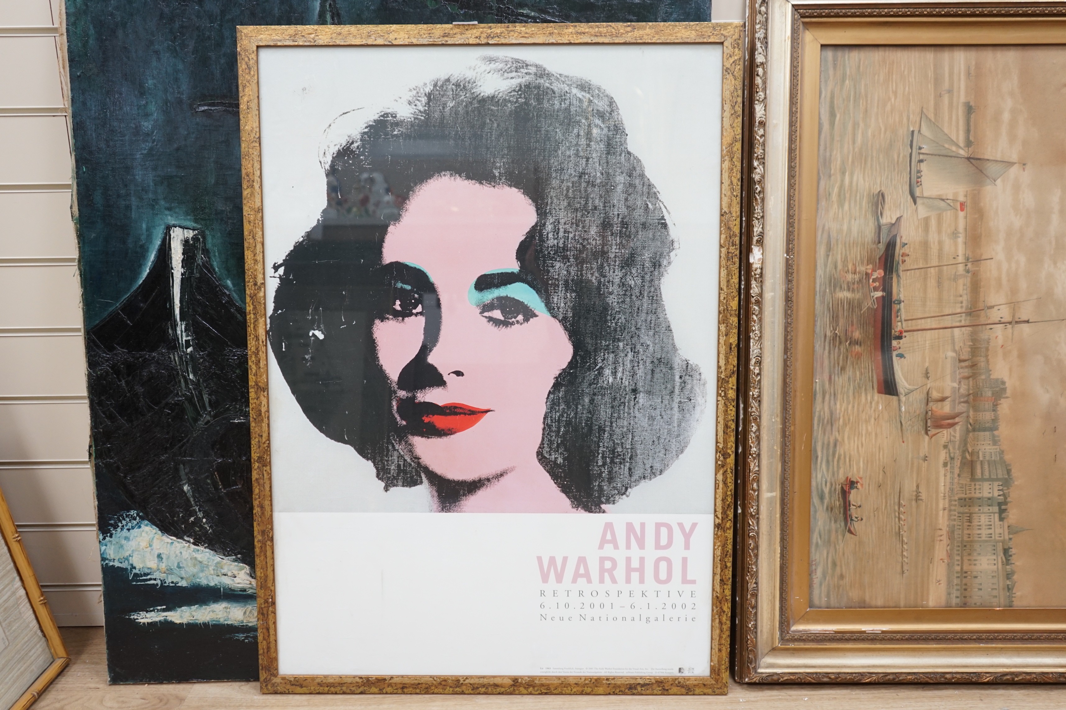 Andy Warhol, colour poster for Retrospektive Neue Nationalgalerie 2002, 82 x 58cm